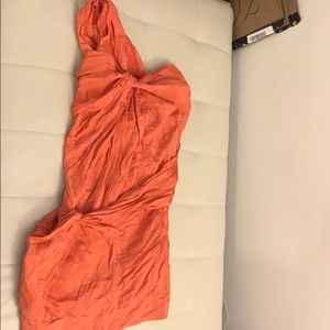 All Saints One Shoulder Dress